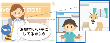 子どもやペットの様子をWEBカメラで確認